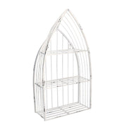 Estante de metal blanco 3 estantes cm29x12h55