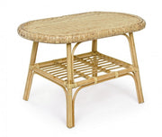 INES Mesita de exterior en rattan 80x50x h50 cm