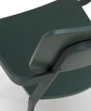 4x Silla de madera lacada verde 61cm x 51,5cm A. 82cm