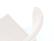 Silla polipiel y asiento blanco 49x56x82h cm