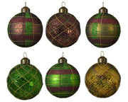 Bola de navidad en cristal opaco colores surtidos 8 cm