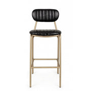 Taburete de bar vintage negro Addy 41x51x100h cm