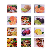 Imán de cerámica 12 piezas culo fruta con expositor cm7,5x7,5
