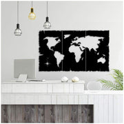 Marco decorativo de pared mapa negro 125x73 h (MT1924241)