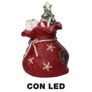 Pack regalo resina led rojo cm27x22h40