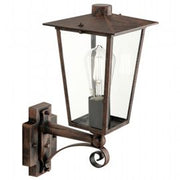 Lámpara de exterior de aluminio fundido con difusores de vidrio transparente óxido