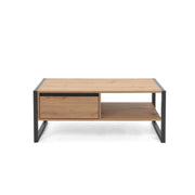 Mesa de centro con cajón roble antracita cm 100x 55 x 40 h (DENVER55)