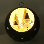 Esfera metálica led azul cm ø22h22