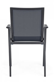 4x Silla con reposabrazos de aluminio