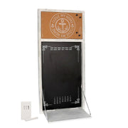 Calendario pizarra con repisa y tiza cm30x65x3,5-20