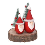 Reno de madera sobre tronco natural 14x11,5h10,5 cm