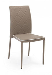Silla moderna de polipiel gris paloma