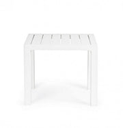 Mesa de centro de aluminio blanco crucero muebles de jardín