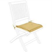 Cojín cuadrado poly mostaza 40x40