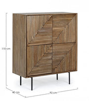 Mueble Darsey de 4 puertas en madera de melamina