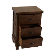 Base Mobile con cajones de nogal de 3 países 50x35xH. 76 cm