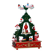 Caja de música de madera de árbol cm17x12h29