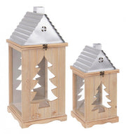 Set2 Lámpara Navidad Plata