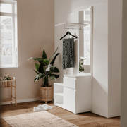 Mueble de entrada Image41B blanco con espejo