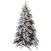Árbol nevado de Tallin 851 ramas 230 LED verdes cm ø97h180