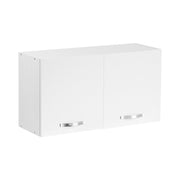 Mueble alto campana fresno blanco con 2 puertas cocina Cm 90x32xh49