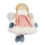 Ángel en tela rosa CM 13H17