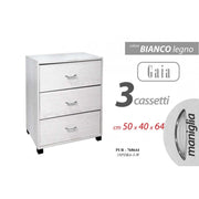 Caja de cajones de la habitación Tres cajones 50 x 40 x 64 H CM