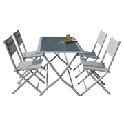 Conjunto de mesa más 4 sillas plegables ASTRO HFS-268
