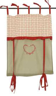 Cortina de ventana de tela ro beige. re-0649cm. 75x160