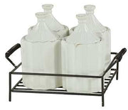 Tarro 4uds. c-pedestal we-5261 cm. 19,5 x 17 h 14,5