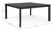Mesa de jardín extensible Konnor antracita