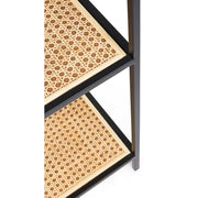 Librería en forma de acero con cuatro estantes Antracita ELYOT 85,5x25,5x h131 cm