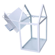 Farol metálico 1-3 blanco cm27x18,2h41-51