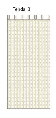 Cortina tela rayas romero cm140xh300x2