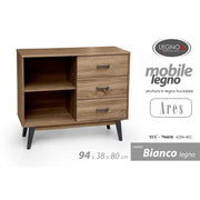 Bajo móvil Madia Living Room Walnut CM 94 x 38 x 80 H