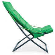 Tumbona plegable relax con acolchado SFOD Verde 60x90xh86 cm