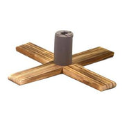 Base árbol madera natural regulable cuadrada 3 medidas cm54x54h16