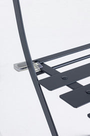 Juego de jardín bistrot antracita mesa y sillas bizzotto