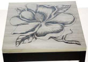 Mesa auxiliar plata magnolia ca-9748 cm. 48,5 x 48,5 horas 61