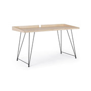 Escritorio District vintage de madera y metal