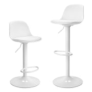 Sgabello blanco ajustable completamente 36x40x85 cm