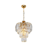 Plafón de 3 luces Miranda MDL3831 cristal y oro