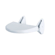 Asiento Plegable de Pared para Personas con Discapacidad Blanco 35x25 cm
