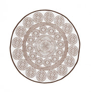 Alfombra Rasht Blanco-Marrón D150