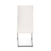 Silla de diseño en ecopiel blanca THELMA 44x58x h104 cm