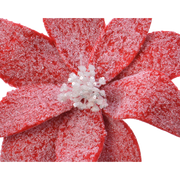 Flores navideñas nevadas variadas Ø29 cm