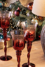 Set de 2 Velas Artha Calice Rojas