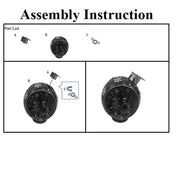 Esfera metal reno con led rojo cm25x30h40