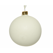 Pallina di Natale Lina di Natale Stella Bianco Lana D8