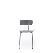 Silla de polipropileno con asiento gris